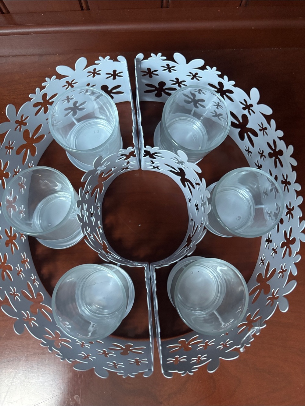 PartyLite "Blumenmeer" or "Blossom" decorative candle holder set - Picture 2 of 11